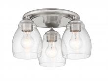  2438-84 - 3 Light Flush Mount Fixture in Metal