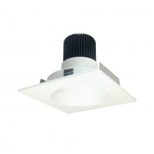  NIO-4SNDC30XMPW/10 - 4" Iolite LED Square Reflector with Round Aperture, 1000lm / 14W, 3000K, Matte Powder White