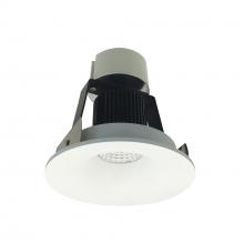  NIR-4RNB27XMPW/10 - 4" Iolite LED Round Bullnose Retrofit, 1000lm / 12W, 2700K, Matte Powder White Finish