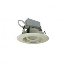  NLCBC-46940XWW - 4" Cobalt Adjustable LED Retrofit, 1000lm / 12W, 4000K, White Reflector / White Flange