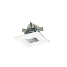  NLCBC2-45530MPW/A - 4" Cobalt Click LED Retrofit, Square Pinhole, 750lm / 10W, 3000K, Matte Powder White Flange