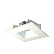  NLCBS-4568527MPW - 4" Cobalt Shallow High Lumen LED Trim, Square/Square Regress, 850lm, 2700K, Matte Powder White