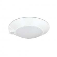  NLOPAC-R7MSTWW - 7" AC Opal LED Surface Mount with PIR Motion Sensor, 500lm / 14W, Selectable CCT, White Finish