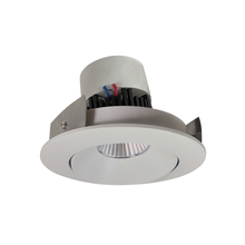  NPR-4RC27XWW - 4" Pearl LED Round Adjustable Cone Retrofit, 1000lm / 12W, 2700K, White Reflector / White Flange