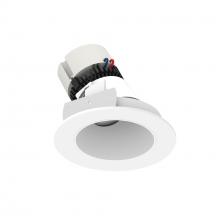  NPR-4RSLA27XMPW - 4" Pearl LED Round Adjustable Slot Retrofit, 950lm / 12W, 2700K, Matte Powder White Reflector /