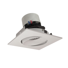  NPR-4SC30XWW - 4" Pearl LED Square Adjustable Cone Retrofit, 1000lm / 12W, 3000K, White Reflector / White