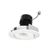  NPRLV-4RG30XWW - 4" Pearl Low Voltage LED Round Adjustable Gimbal Retrofit, 1050lm / 11W, 3000K, White Finish