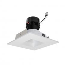  NPRLV-4SNDSQ40XMPW - 4" Pearl Low Voltage LED Square Retrofit Reflector with Square Aperture, 1100lm / 11W, 4000K,