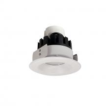  NRMC3-41L130FWW - 4" Marquise III Retrofit, White Reflector/White Flange, 120-277V; 0-10V Dimming, 1300lm / 12W,