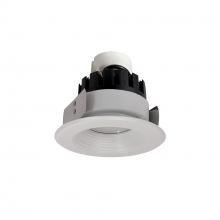  NRMC3-42L140FWW - 4" Marquise III Retrofit, White Baffle/White Flange, 120-277V; 0-10V Dimming, 1300lm / 12W,