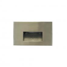  NSW-740/40BN - Ari LED Step Light w/ Horizontal Wall Wash Face Plate, 88lm / 5W, 4000K, Brushed Nickel Finish