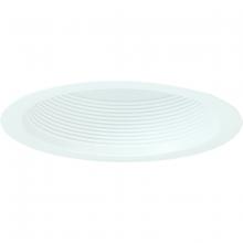  NTM-713WAL - 6" Air-Tight Aluminum Baffle Cone w/ Flange, White