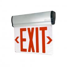  NX-812-LEDRMA - Surface Adjustable LED Edge-Lit Exit Sign, Battery Backup, 6" Red Letters, Single Face /