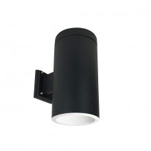  NYLI-6WI1WWB - 6" Cylinder, Black, Wall Mount, Incandescent, Refl., White