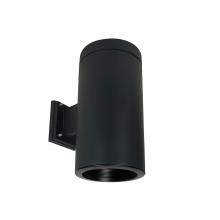  NYLI-6WL201BBB - 6" Cylinder, Black, Wall Mount, 20W Med Base LED, Refl., Black