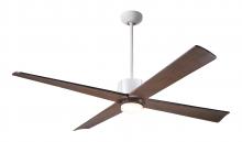  NOU-MWGT-56-MG-271-RC - Nouveau DC Fan; Matte White Finish w/ Graphite; 56" Mahogany Blades; 17W LED; Remote Control