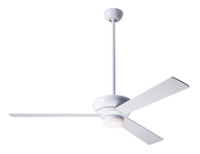  ALT-GW-52-BK-271-002 - Altus Fan; Gloss White Finish; 52" Black Blades; 17W LED; Fan Speed and Light Control (3-wire)