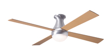  BAL-FM-BA-42-MP-652-002 - Ball Flush Fan; Brushed Aluminum Finish; 42" Maple Blades; 20W LED; Fan Speed and Light Control