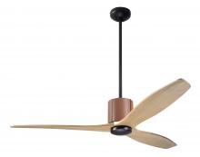  LLX-DBTA-54-MP-NL-WC - LeatherLuxe DC Fan; Dark Bronze Finish with Tan Leather; 54" Maple Blades; No Light; Wall Contro