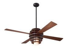  SLA-MG-52-WH-LED-002 - Stella Fan; Mahogany/Dark Bronze Finish; 52" White Blades; 17W LED; Fan Speed and Light Control