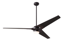  TOR-DB-62-WH-271-002 - Torsion Fan; Dark Bronze Finish; 62" White Blades; 17W LED; Fan Speed and Light Control (3-wire)