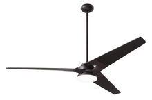  TOR-DB-62-BK-272-002 - Torsion Fan; Dark Bronze Finish; 62" Black Blades; 20W LED; Fan Speed and Light Control (3-wire)