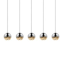  2921.01-MED - 5-Light Rectangle Medium LED Pendant