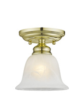  1350-02 - 1 Light Polished Brass Ceiling Mount