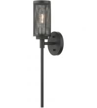  14121-04 - 1 Lt Black Wall Sconce