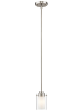  1540-91 - 1 Light Brushed Nickel Mini Pendant