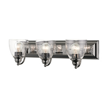  17073-46 - 3 Lt Black Chrome Vanity Sconce