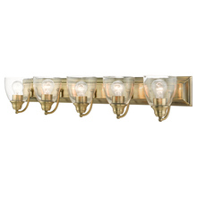  17075-01 - 5 Lt Antique Brass Vanity Sconce