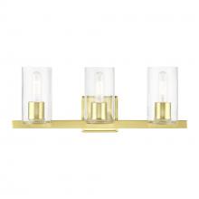  18033-12 - 3 Light Satin Brass Vanity Sconce