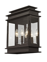  20204-07 - 3 Light Bronze Outdoor Wall Lantern