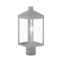  20590-80 - 1 Lt Nordic Gray Outdoor Post Top Lantern