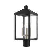  20592-04 - 3 Lt Black Outdoor Post Top Lantern