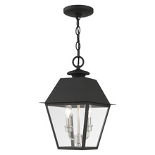  27217-04 - 2 Lt Black Outdoor Pendant Lantern