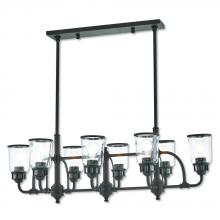  40028-07 - 8 Lt BZ Linear Chandelier