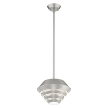  40401-91 - 1 Lt Brushed Nickel Mini Pendant