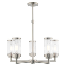  40475-91 - 5 Lt Brushed Nickel Chandelier