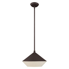  40715-07 - 1 Lt Bronze Mini Pendant