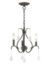  40843-92 - 3 Light English Bronze Mini Chandelier