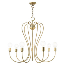  41367-01 - 7 Lt Antique Brass Chandelier