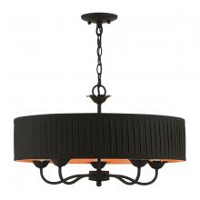  41865-04 - 5 Light Black Pendant Chandelier