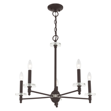  42705-07 - 5 Lt Bronze Chandelier