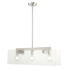  45623-91 - 3 Lt Brushed Nickel Chandelier