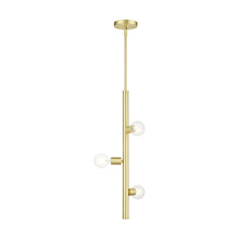  45863-12 - 3 Lt Satin Brass  Pendant