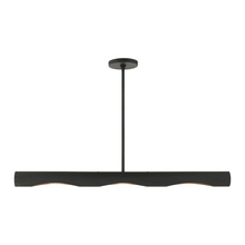  45897-04 - 3 Lt Black Linear Chandelier