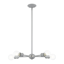  46135-80 - 5 Lt Nordic Gray Chandelier