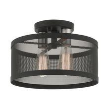  46217-04 - 2 Lt Black Semi Flush Mount